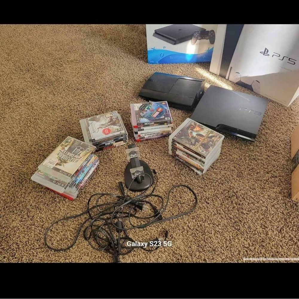 PS3 ps3 slim games and cord
